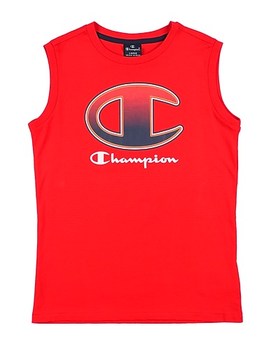 CHAMPION T-shirt Κόκκινο 100% Βαμβάκι