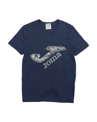 JOMA T-shirt Navy blue 65% Polyester, 35% Cotton