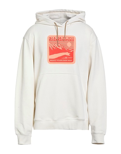 NAPAPIJRI Hooded sweatshirt Ivory 100% Cotton, Elastane