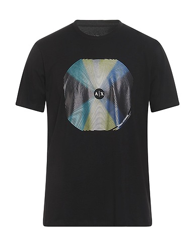 ARMANI EXCHANGE T-shirt Black 95% Cotton, 5% Elastane