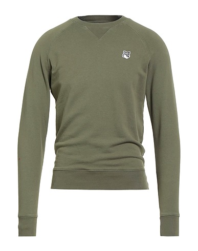 MAISON KITSUNÉ Sweatshirt Military green 100% Cotton