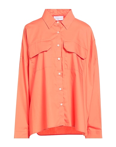 GAëLLE Paris Solid color shirts & blouses Mandarin 100% Cotton