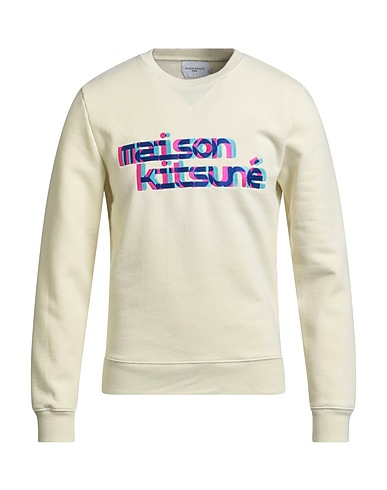 MAISON KITSUNÉ Felpa Giallo pastello 50% Cotone, 50% Poliestere