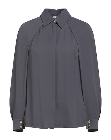 ELISABETTA FRANCHI Solid color shirts & blouses Charcoal 100% Viscose