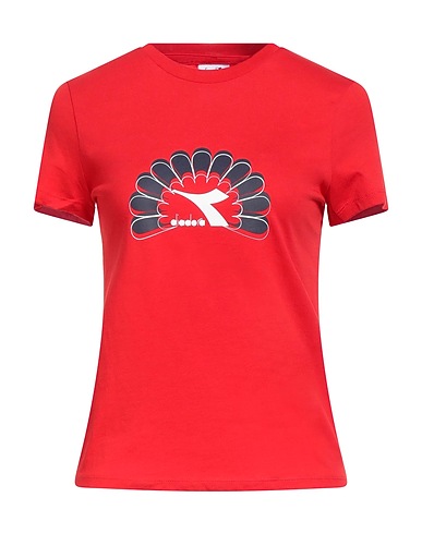 DIADORA T-shirt Rosso 100% Cotone