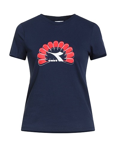 DIADORA T-shirt Blu navy 100% Cotone