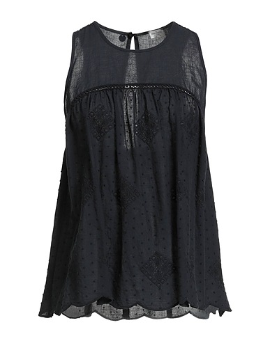 REBEL QUEEN by LIU •JO Top Black 100% Cotton