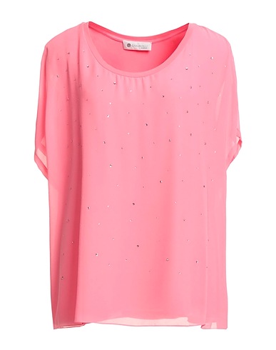 GIULIA VALLI Топ без рукавов Розовый 95% Район, 5% Эластан, Полиэстер