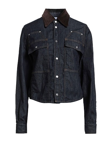 PINKO Camicia di jeans Blu 80% Cotone, 12% Lyocell, 5% Elastomultiestere, 3% Elastan, Modal