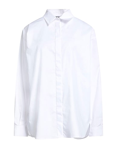 PINKO Solid colour shirts & blouses White 100% Cotton