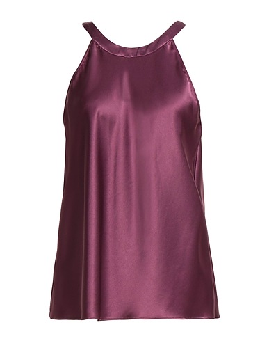 PINKO Top Plum 91% Acetate, 9% Polyester