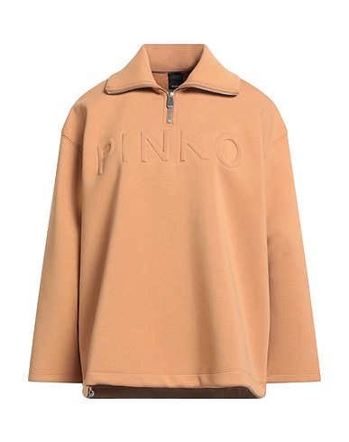 PINKO Sweatshirt Camel 57% Polyester, 36% Cotton, 7% Elastane