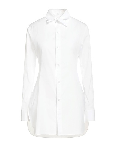 Y'S YOHJI YAMAMOTO Solid color shirts & blouses White 100% Cotton