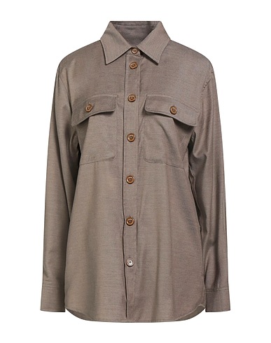 DRUMOHR Solid colour shirts & blouses 53% Virgin Wool, 45% Viscose, 2% Elastane