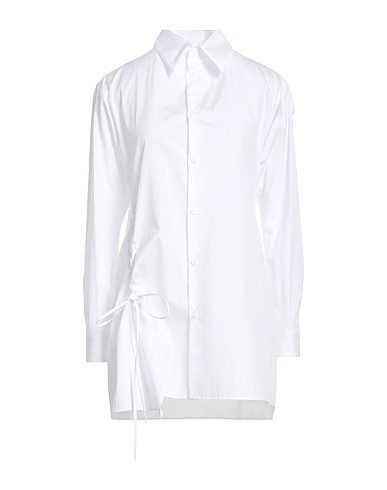 Y'S YOHJI YAMAMOTO Solid colour shirts & blouses White 100% Cotton
