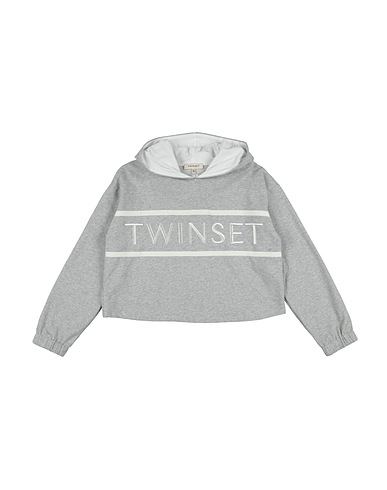 TWINSET Felpa Grigio 95% Cotone, 5% Elastan, Poliestere