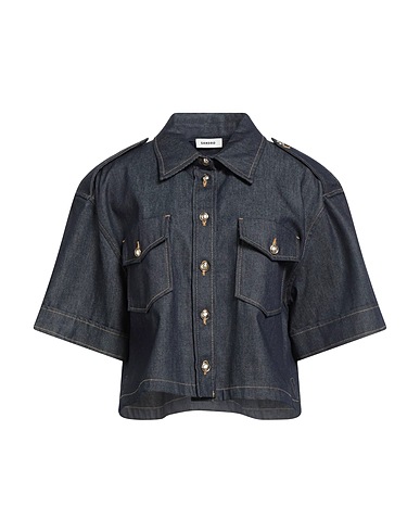 SANDRO Denim shirt Blue 100% Cotton