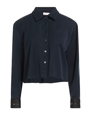 LIU •JO Solid colour shirts & blouses Midnight blue 78% Polyester, 18% Viscose, 4% Elastane