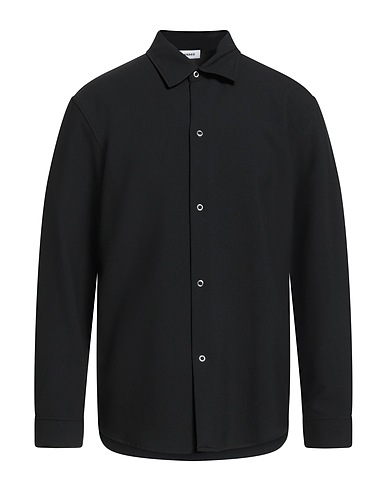 SANDRO Solid colour shirt Black 68% Polyester, 28% Viscose, 4% Elastane