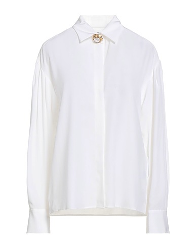 SANDRO Silk shirts & blouses White 100% Silk, Mother-of-pearl