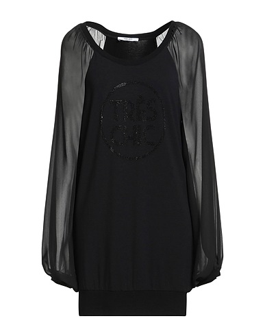 LIU •JO T-shirt Black 95% Viscose, 5% Elastane