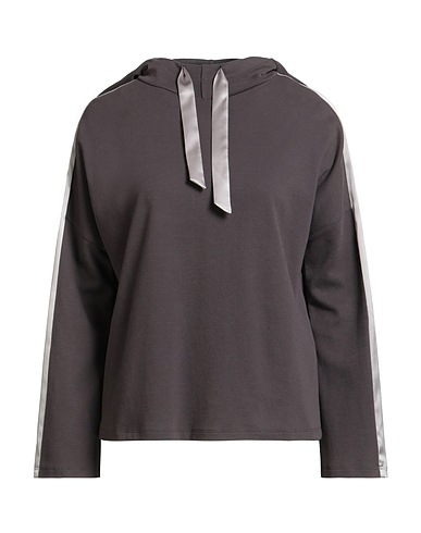 PUROTATTO Hooded track jacket  Grey 93% Silk, 7% Elastane, Cotton