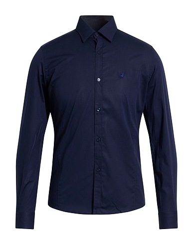 RODRIGO Striped shirt Midnight blue 97% Cotton, 3% Elastane