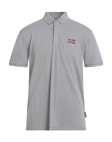 NAPAPIJRI Polo Grigio 100% Cotone
