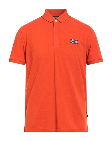 NAPAPIJRI Polo shirt Tomato red 100% Cotton