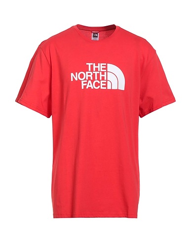 THE NORTH FACE T-shirt Κόκκινο 100% Βαμβάκι