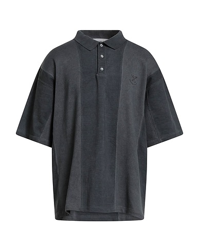 GOLDEN GOOSE Polo shirt Charcoal 100% Cotton