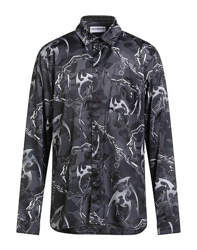 HAN KJØBENHAVN Hemd mit Muster NERO 100% Polyester