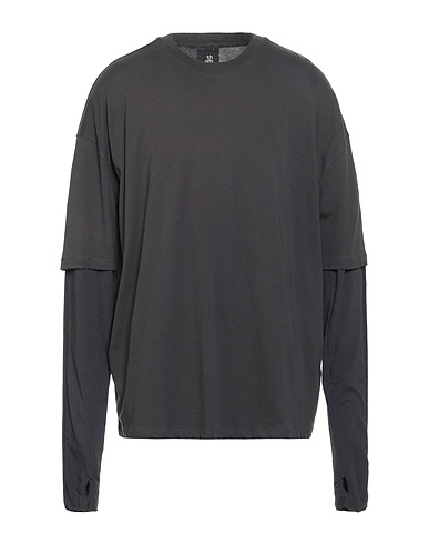 THOM KROM Basic T-shirt Charcoal 100% Cotton