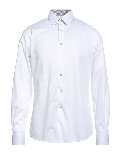 KARL LAGERFELD Solid color shirt White 100% Cotton