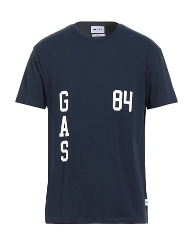 GAS T-shirt Blu notte 95% Cotone, 5% Elastan