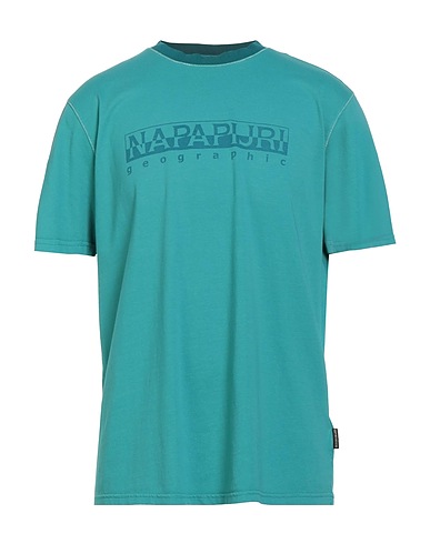 NAPAPIJRI T-shirt Turchese 100% Cotone