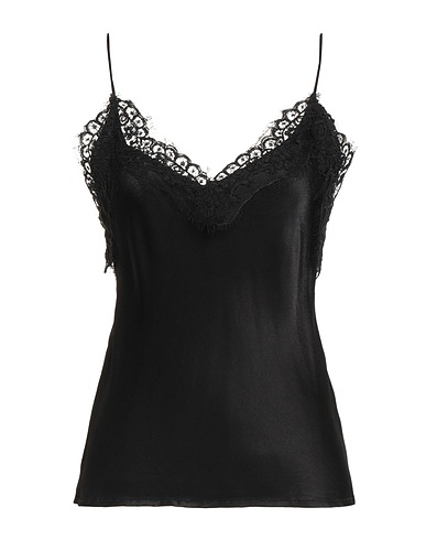 WEILI ZHENG Cami Black 100% Viscose