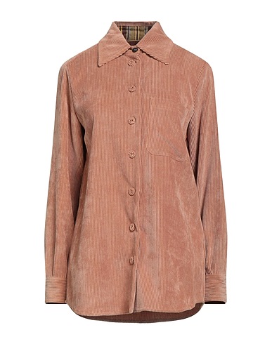 MALÌPARMI Solid colour shirts & blouses Antique rose 90% Polyester, 8% Nylon, 2% Elastane