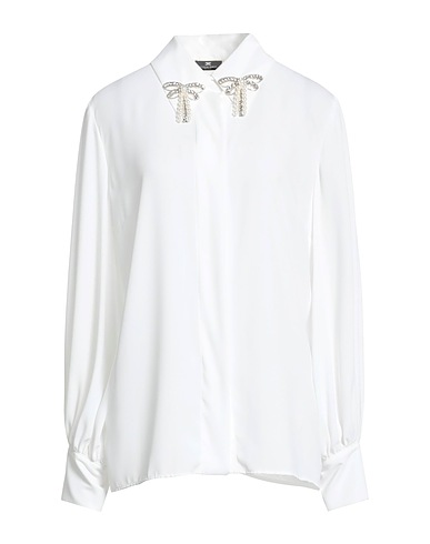 ELISABETTA FRANCHI Shirts White 100% Polyester