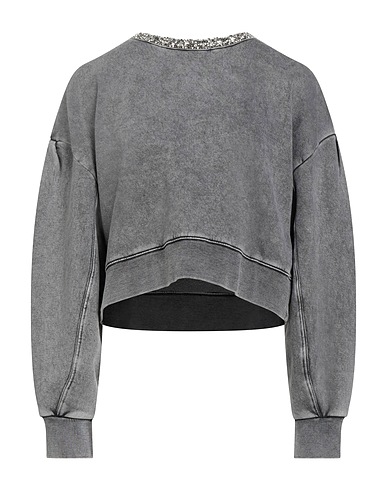 SANDRO Sweatshirt Grey 58% Cotton, 42% Polyester