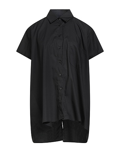GAëLLE Paris Solid colour shirts & blouses Black 100% Cotton
