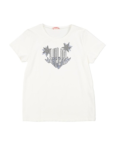 LIU •JO T-shirt Ivory 95% Cotton, 5% Elastane