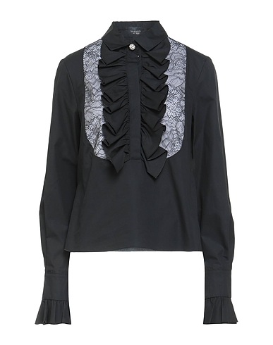 GIAMBATTISTA VALLI Solid color shirts & blouses Black 100% Cotton
