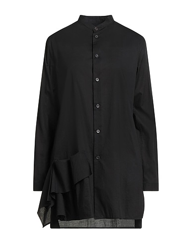 Y'S YOHJI YAMAMOTO Solid colour shirts & blouses Black 100% Cotton
