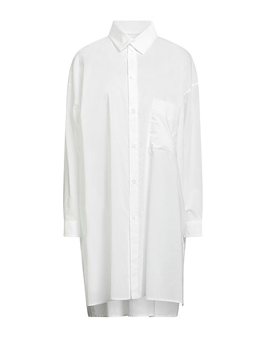Y'S YOHJI YAMAMOTO Solid colour shirts & blouses White 100% Cotton