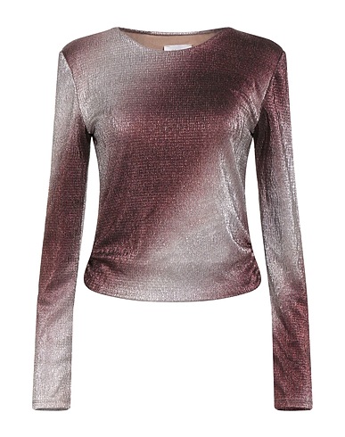 MOTEL Top Burgundy 100% Polyester, Viscose, Elastane