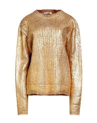 VALENTINO GARAVANI Jumper Gold 67% Mohair wool, 28% Polyamide, 5% Wool