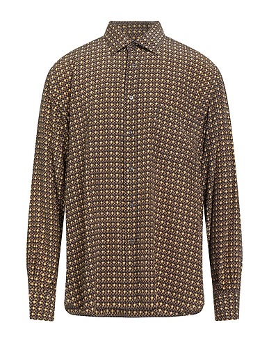 FRAY Patterned shirt BLU NOTTE 100% Silk