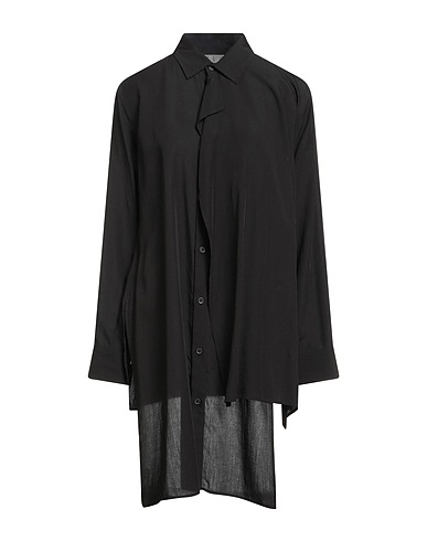 YOHJI YAMAMOTO Solid color shirts & blouses COLLECTIONS Black 100% Cellulose