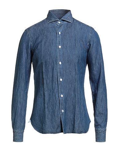BARBA Napoli Denim shirt DANDY LIFE Blue 100% Cotton